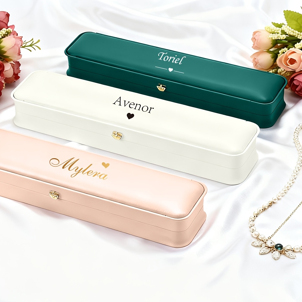 Customized Name Necklace Jewelry Box, Tailored for Storage